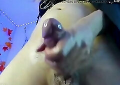 Your Vampire Step Sis Playing with Her Cock Fucking Herself