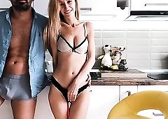 Ravishing camgirl with perfect tits gets her cunt fingered