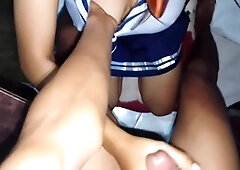 Amateur Asian girl Sheilahd making noise with the neighbors