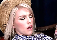Big Boobed COUGAR cowgirl anal toy two hotties