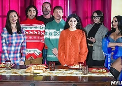 Nice-looking Sheena Ryder and Whitney Wright at doggystyle video