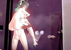 futa arlecchino x nefer ( gesnhin impact )