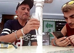 Amateur gay blowjobs featuring straight friends and construction workers