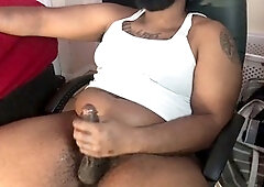 Oil masturbation, chubby boys, big cock cumming