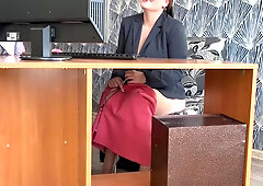 Big Natural Tits Milf Secretary Gets Fucked In The Office