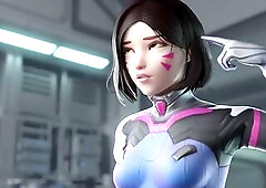 Neverseen CG Overwatch scene: D.Va craves the large stage and the solely way is to please the producer. This babe drops to her knees, takes thick BBC,