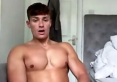 James British model wanks off