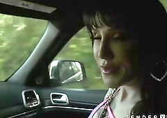 I picked up this hitchhiker who couldnt stop talking about jerkinf off. So lastly when I take out my rod shes like, I got a little surpirse for u. Wan