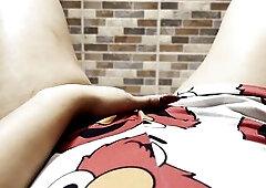 hawt banging her cunt in the laundry room