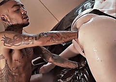 FTM Jock Jamal Phoenix Roughly Fists Submissive Slut Axel Abysse