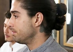 DrillMyHole - Latin Angel Rivera and Diego Sans receiving facial cum loads