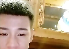 chinese guy solo in karaoke room