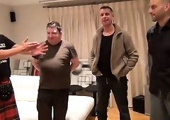 Sensuous European babes pounded deep in hardcore group sex