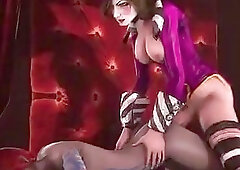 Shemales with big dicks impaling girls tight pussies balls deep