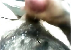 Extremely hairy dude with hairy back