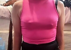 BBC dildo ride and sissygasm