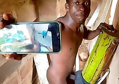 Young Man on uncompleted building doing what he no about