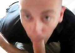 Big Cock Blowjob and Cum Swallowing