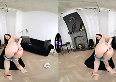 Vivian doll's seductive undress tease finishes in squirting ejaculation - teenmegaworld