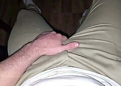 German voice guides you through a steamy solo session while rockin' those beige jeans