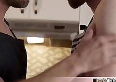 Handsome guys cooking session escalated