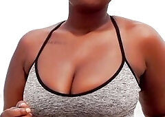 Public beach:Afro thickk hips tasty bazookas/AKIILISA