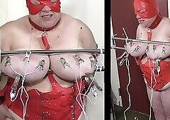 07-Aug-2017 Tit t. of the slut slave's udders with and electro Part 2 of 2