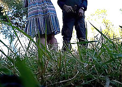 Convinced my mother-in-law to jerk off outdoors