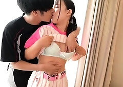 Japanese Teen In Uniform Banged Sideways