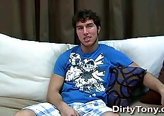 Dirty gay masturbation and handjob