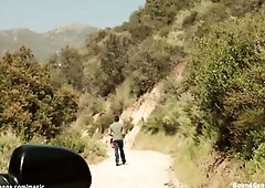 Skinny golden-haired double penetration drilled by Hillbillies