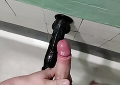 MORNING GETTING OFF. JIZM ON PLAYTHING