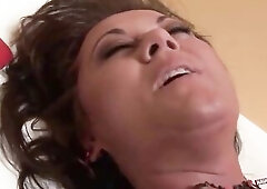 Bulky mother i'd like to fuck cosplaying as mistresse spanks then unties mans biggest pecker for a ride