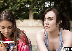 Big bum Latin student fucks steamy teenage