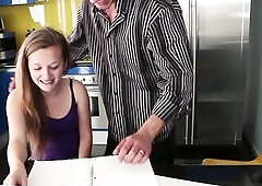 Cute recent faced teen with tiny melons gets screwed until facial spunk flow ending.