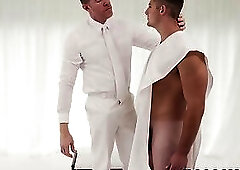 Apprentice Clayton Foster brutally fucked by Legrand Wolf's HUGE cock!