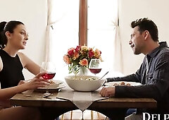 Delphine Films- Brunette hair Hottie Charlotte Sins Cheats On Her Spouse With Her Ex Boyfriend