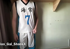 Kise Ryouta (kuroko No Basuke) Cosplay Masturbation Loud Moaning+nipple Play