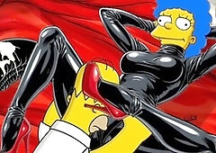 Marge simpson, alien sex, cartoon monster