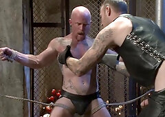 Christian Wilde dominating a very cocky older slave