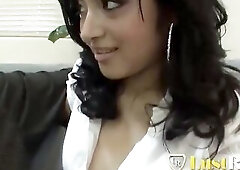 Lustful teen desires to mess with Stepdaddy's giant knob
