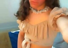 Teen blue thong mast