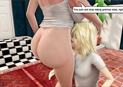 Grannies Off The Hook Meal [futa on Male]