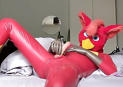 Rubber Bird Filling Condom With Fresh Warm Seed