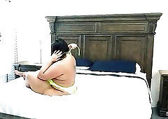Fat Plump Butt big beautiful woman Aged tempt to 1st Interracial BBC Bang with Ebony Male and Creampie