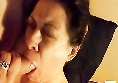 Bitch sucking large dick