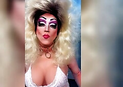 Makeup drag crossdresser queen cd smokin' fetish