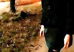 Annemieke waiting for the bus