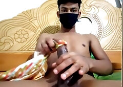 Gay erotic massage, penis insertion, big cock cumming