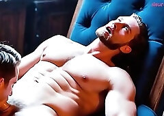 Andrew Jackson deepthroats Leo Varnier then takes Sam Dicky raw on velvet